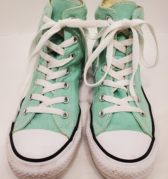 Converse Shoes - Converse, Chuck Taylor, Green Canvas, High Top
All